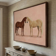 Vintage Americana Art | Soft Nuzzle Duo