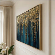 Contemporary Luxe Art | Golden Canopy Falls