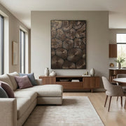 Contemporary Luxe Art | Bronze Halo Rhythm