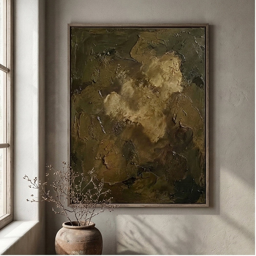 Wabi-Sabi Art | Golden Shadow Figure
