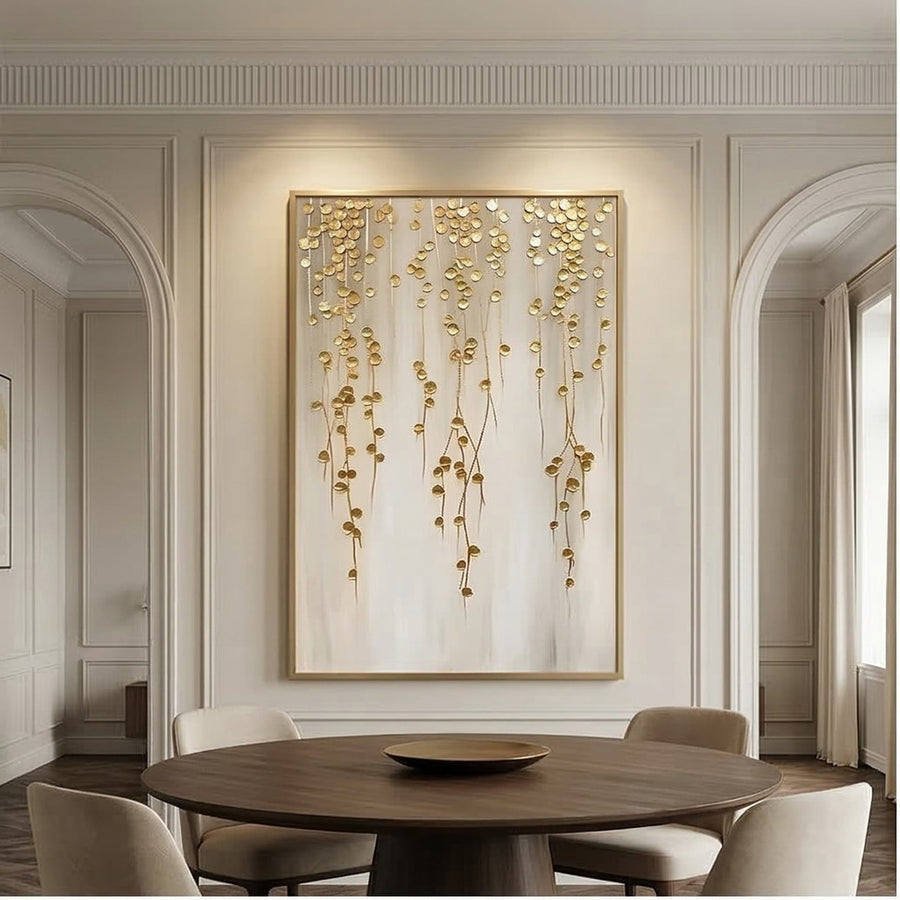 Contemporary Luxe Art | Golden Veil Drift