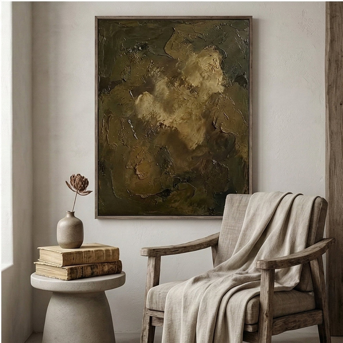 Wabi-Sabi Art | Golden Shadow Figure