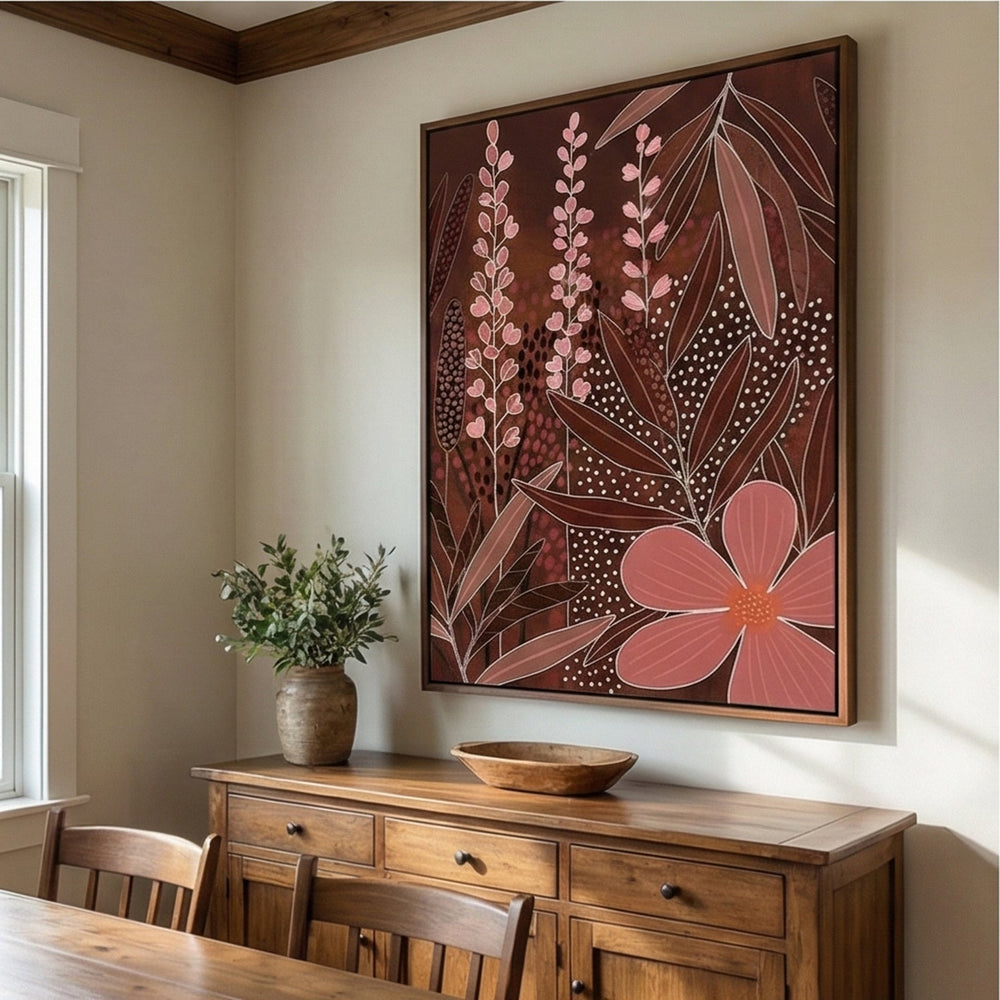 Bohemian Art | Pink Garden Bloom