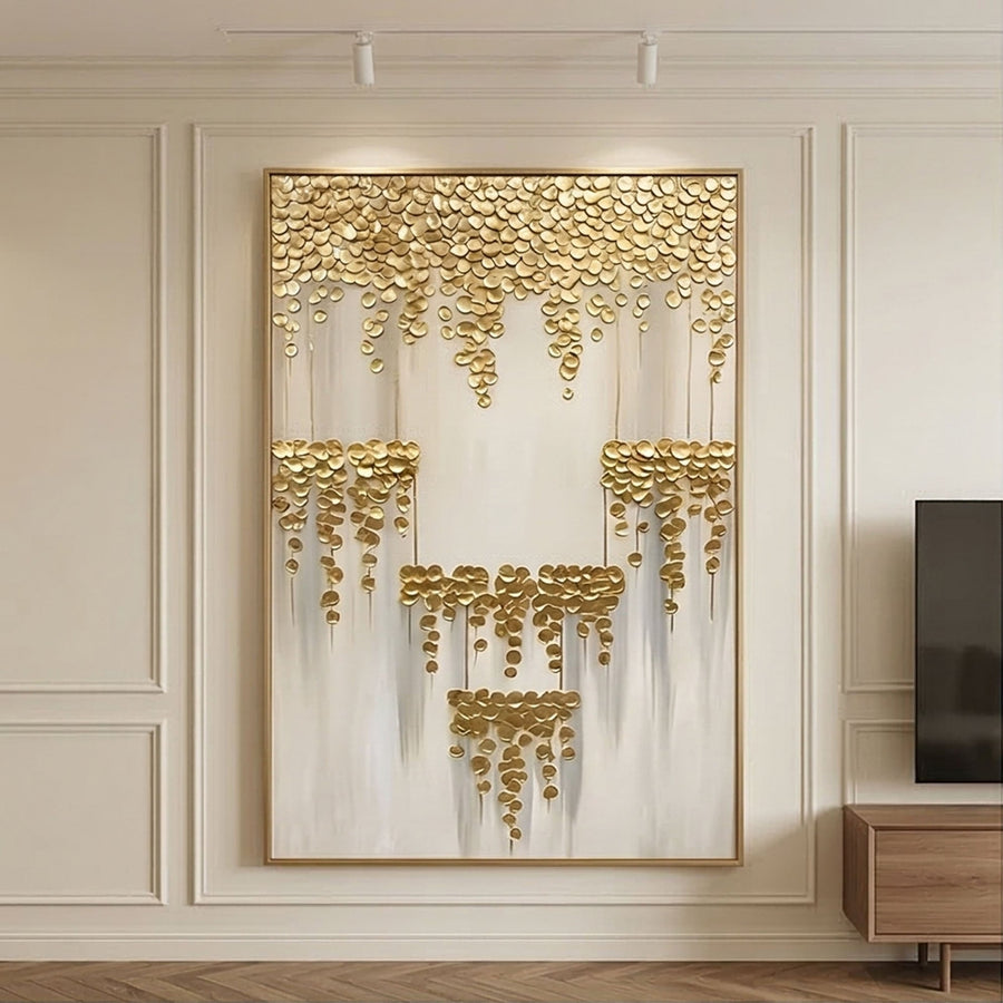 Contemporary Luxe Art | Gilded Cascade Tier