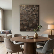 Contemporary Luxe Art | Bronze Halo Rhythm