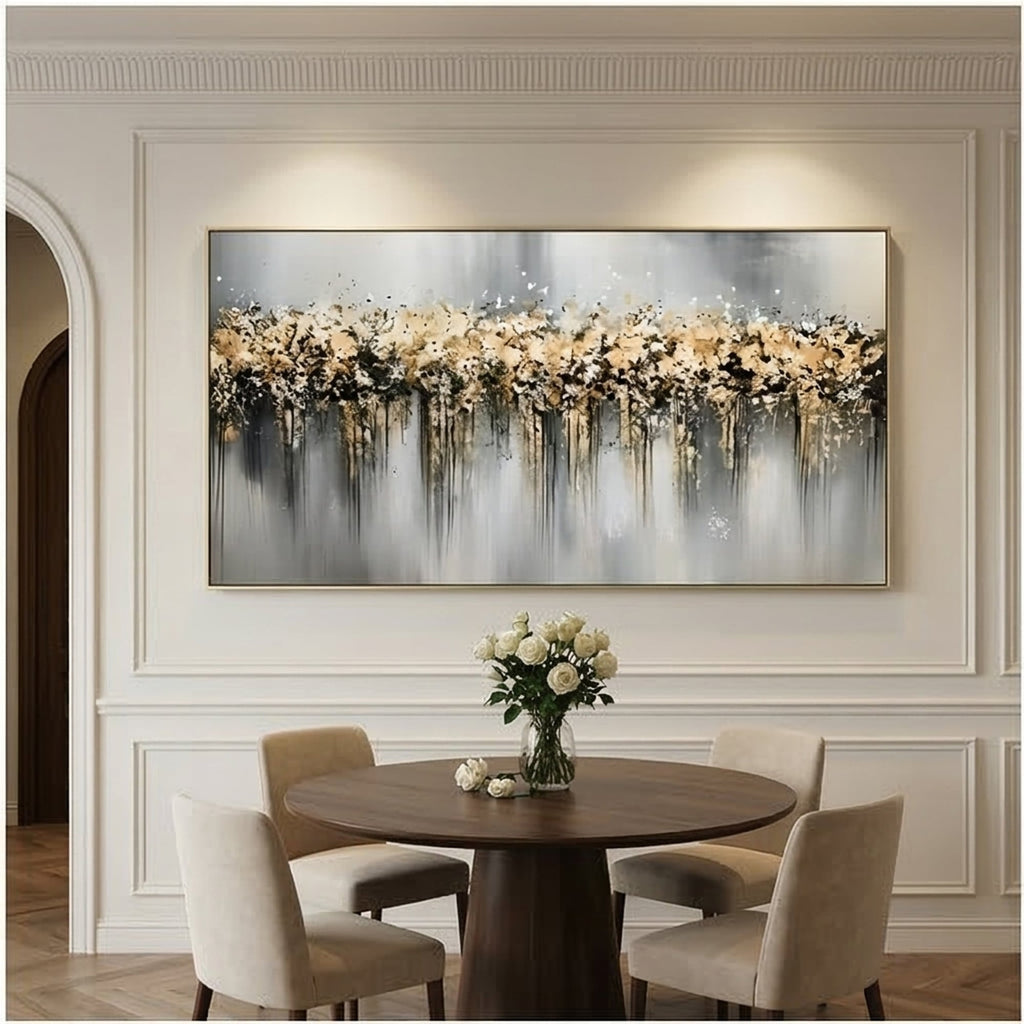Contemporary Luxe Art | Ivory Drift Horizon