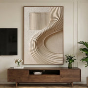 3D-Textured Art | Curved Sand Frame