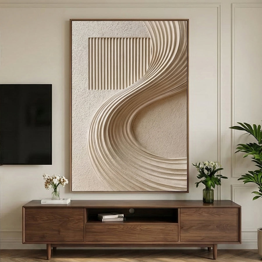 3D-Textured Art | Curved Sand Frame