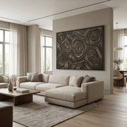 Contemporary Luxe Art | Bronze Strata Echo