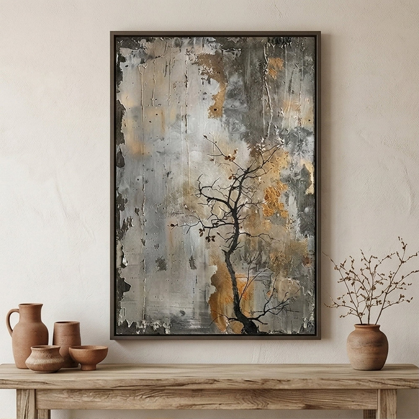 Wabi-Sabi Art | Weathered Quiet Bloom