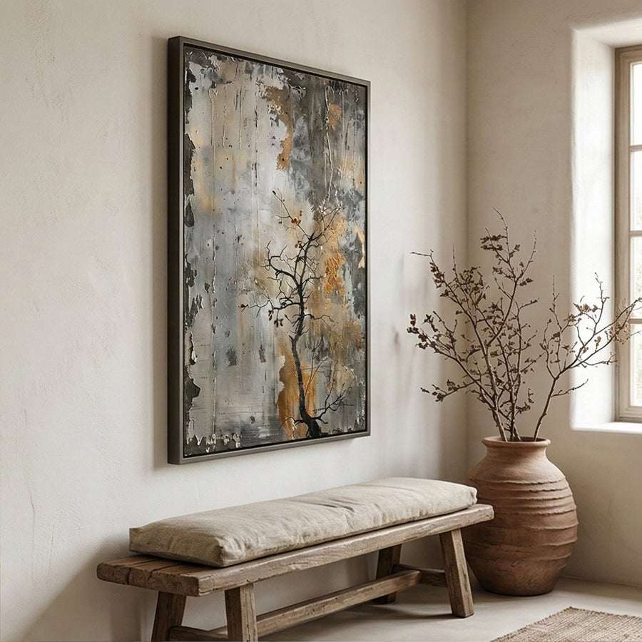Wabi-Sabi Art | Weathered Quiet Bloom
