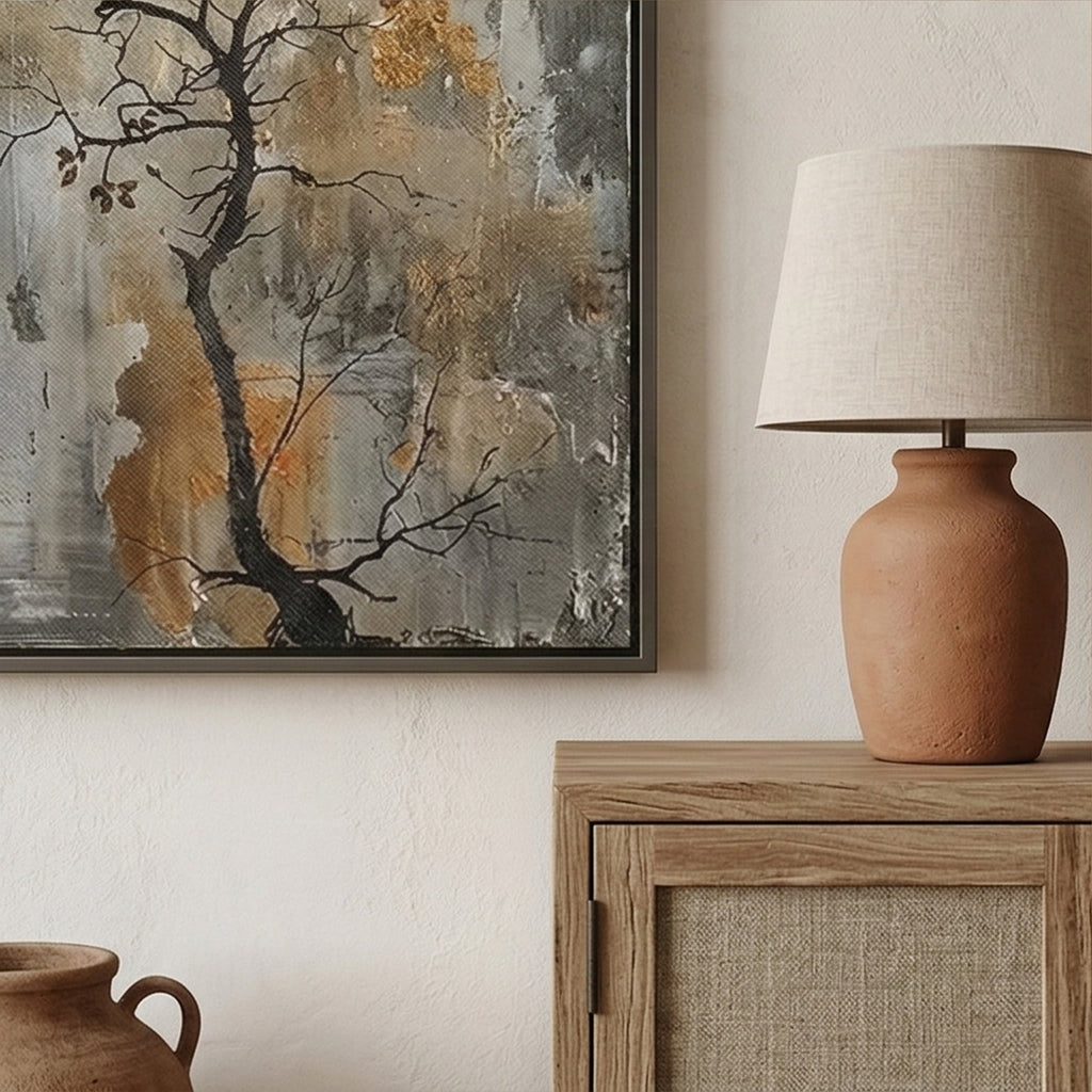 Wabi-Sabi Art | Weathered Quiet Bloom