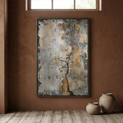 Wabi-Sabi Art | Weathered Quiet Bloom