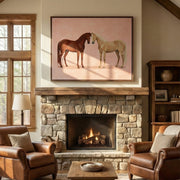 Vintage Americana Art | Soft Nuzzle Duo