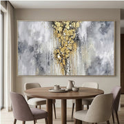 Contemporary Luxe Art | Golden Veil Column