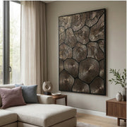 Contemporary Luxe Art | Bronze Halo Rhythm