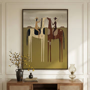 Vintage Americana Art | Frontier Mirror Riders