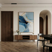 Contemporary Luxe Art | Azure Kintsugi
