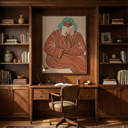 Surreal Art | Cozy-Striped Reader