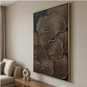 Contemporary Luxe Art | Bronze Petal Whisper
