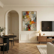 3D textured Art | Patchwork Serenity