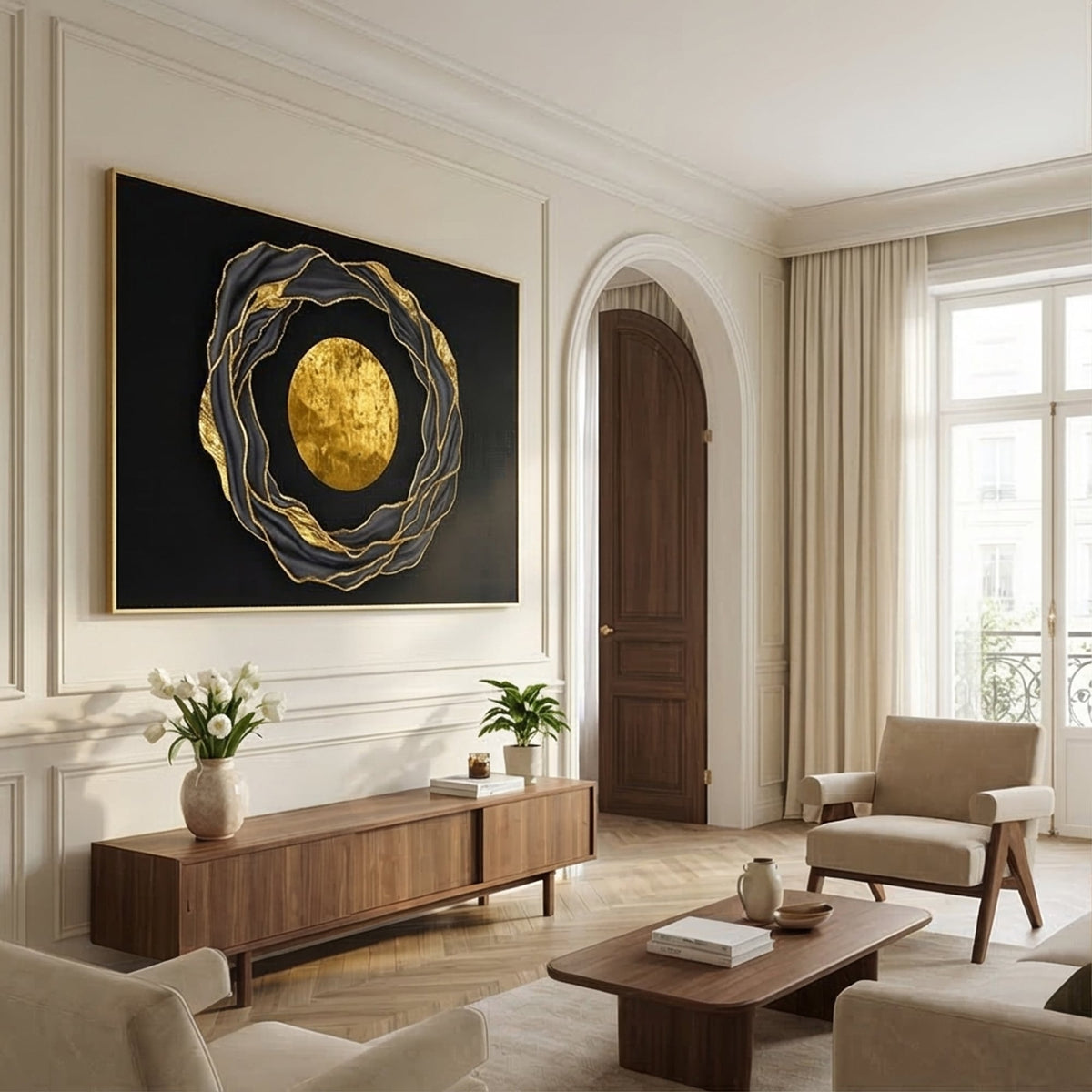 Contemporary Luxe Art | Celestial Orbit