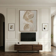 3D textured Art | Ivory Drift