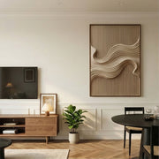 3D-Textured Art | Ivory Drift Line