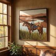 Vintage Americana Art | Riverbend Rest