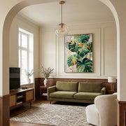 Contemporary Luxe Art | Gilded Monstera