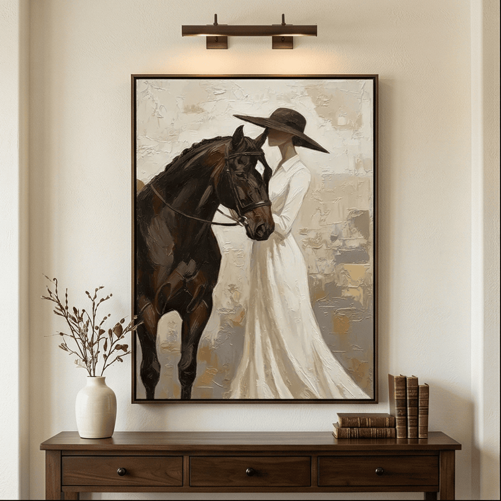 Vintage Americana Art | Veiled Grace