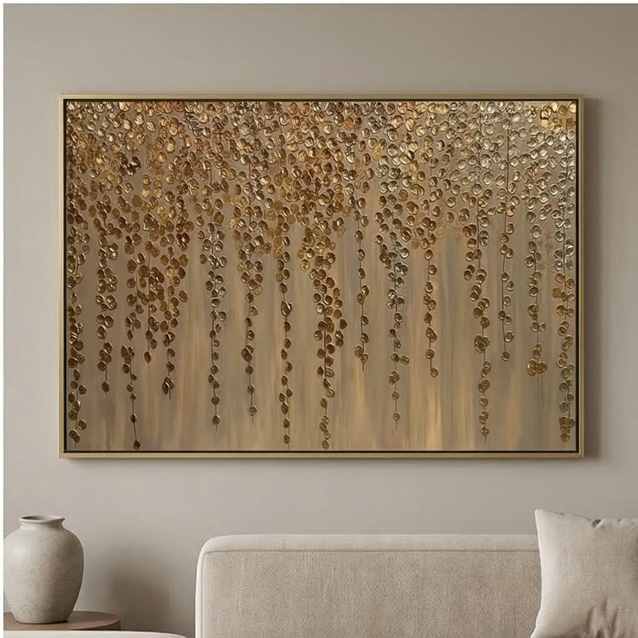 Contemporary Luxe Art | Amber Rain Cascade