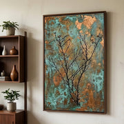 Wabi-Sabi Art | Verdigris Branch Poem