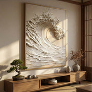 3D-Textured Art | Cresting Wave Serenity