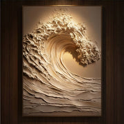 3D-Textured Art | Cresting Wave Serenity