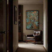 Wabi-Sabi Art | Verdigris Branch Poem