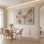 3D-Textured Art | Petal Cascade Glow - C