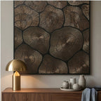 Contemporary Luxe Art | Bronze Halo Rhythm