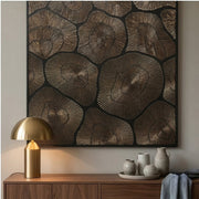 Contemporary Luxe Art | Bronze Halo Rhythm