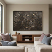 Contemporary Luxe Art | Bronze Current Flow