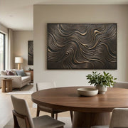 Contemporary Luxe Art | Bronze Current Flow