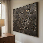 Contemporary Luxe Art | Bronze Current Flow
