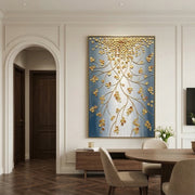 Contemporary Luxe Art | Golden Branch Cascade