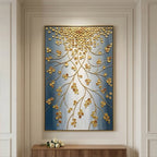 Contemporary Luxe Art | Golden Branch Cascade
