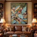 Bohemian Art | Bird in Leaves