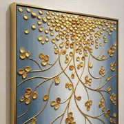 Contemporary Luxe Art | Golden Branch Cascade
