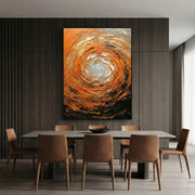 Abstract Art | Whirling Amber