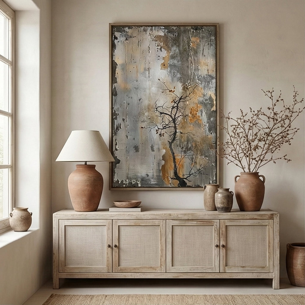 Wabi-Sabi Art | Weathered Quiet Bloom