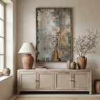 Wabi-Sabi Art | Weathered Quiet Bloom
