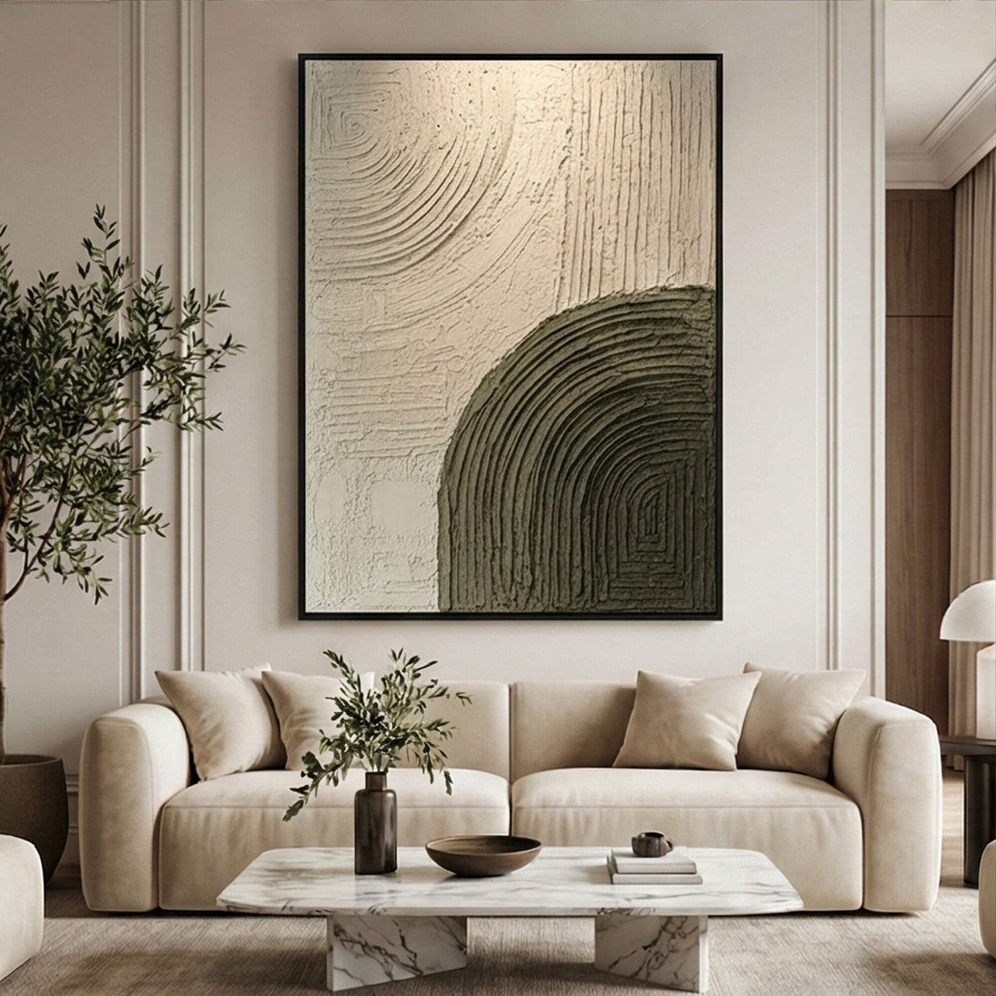 3D textured Art | Olive Arc Texture